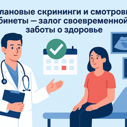 Плановые скрининги и смотровые кабинеты — залог своевременной заботы о здоровье